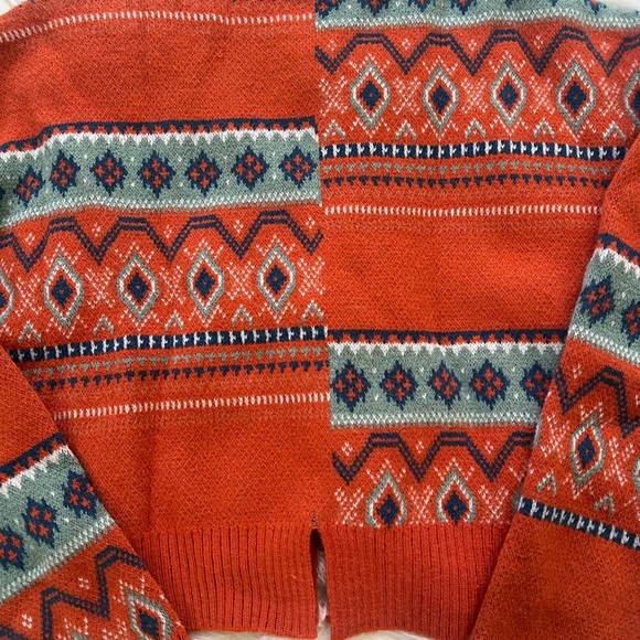 Rock & Roll Cowgirl Multicolor Geometric Sweater - Picture 3 of 7